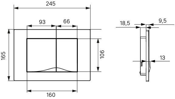 Кнопка смыва Iddis Unifix 005 белая (UNI05MWi77)