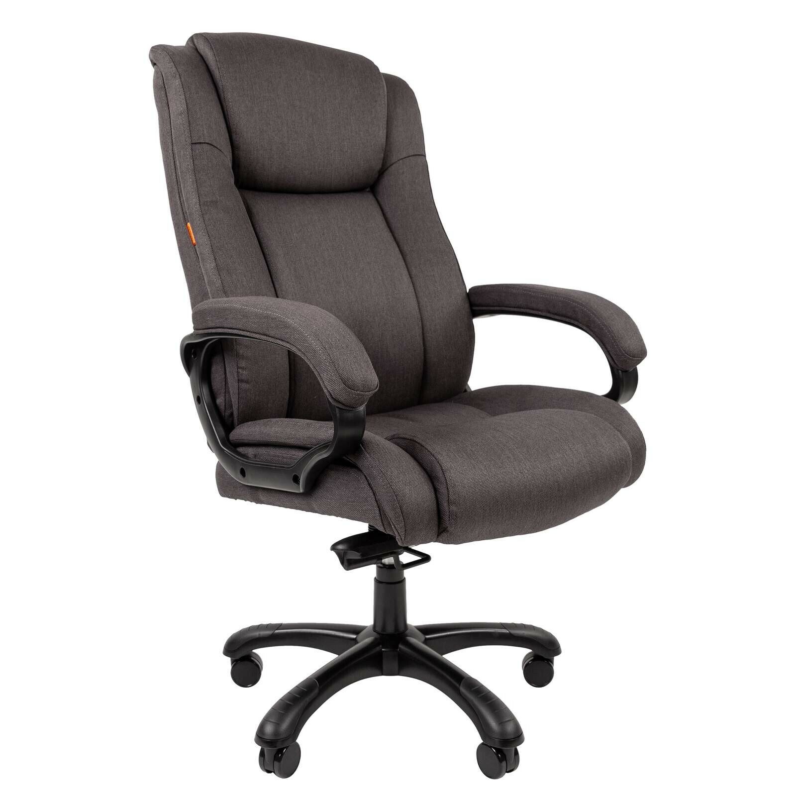 Кресло Chairman 410 ткань SX серая черный пластик
