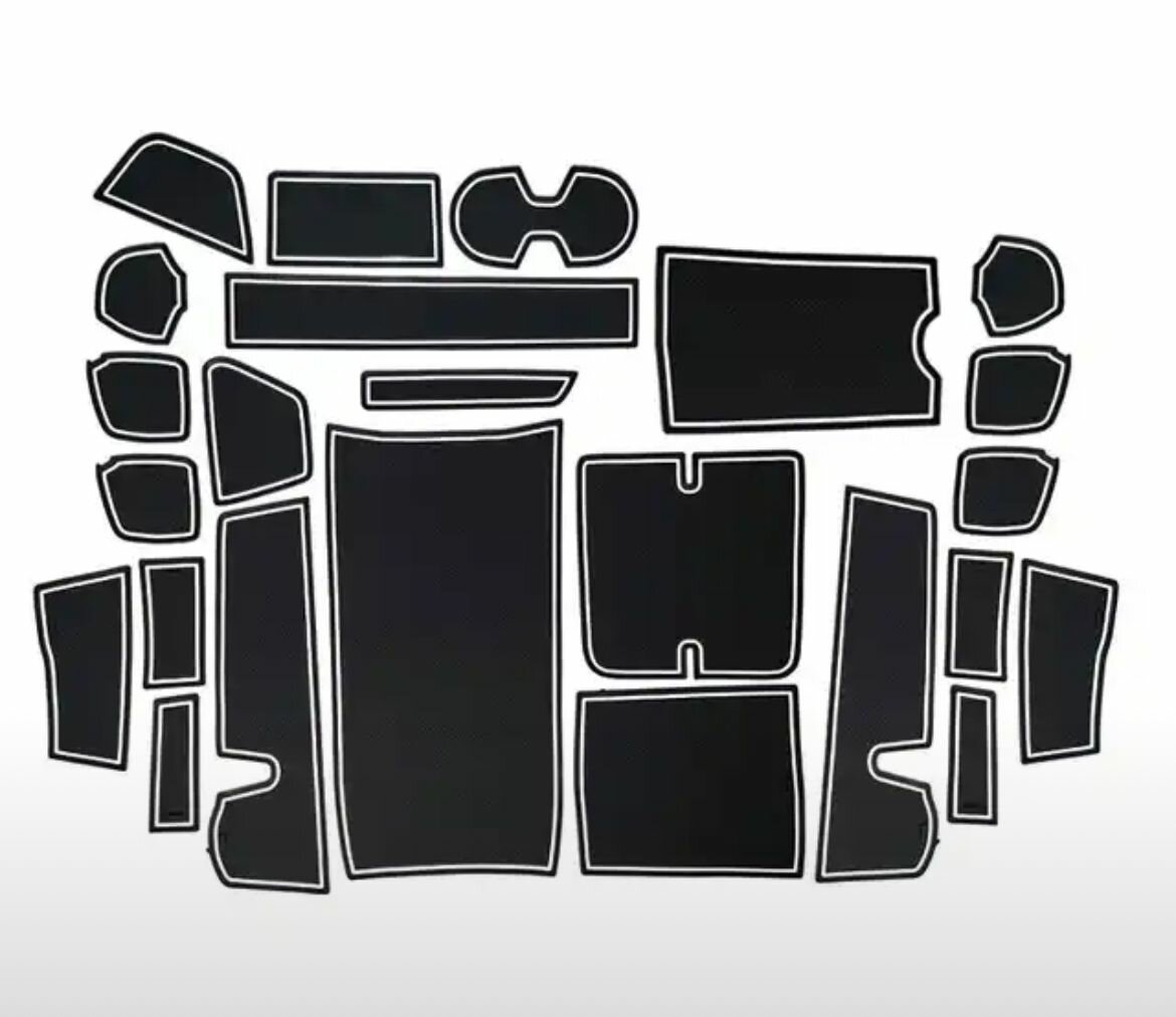 фото Комплект силиконовых ковриков в салон Haval H3 / Хавал H3 2024-2025 г.в white