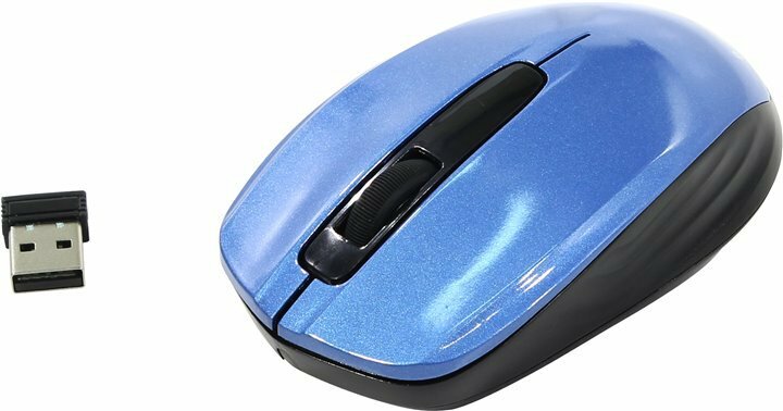 Мышь Oklick 475MW Black-Blue USB