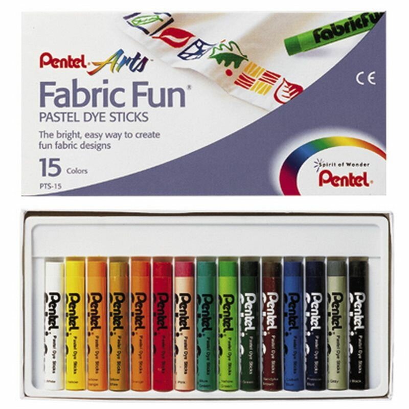 Пастель для ткани FabricFun Pastels 15шт PENTEL