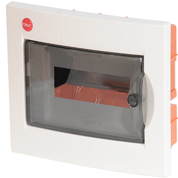 фото Бокс 81708 RAM base встраиваемый 8 модулей прозрачная дверь IP41 с клеммником 160А ДКС