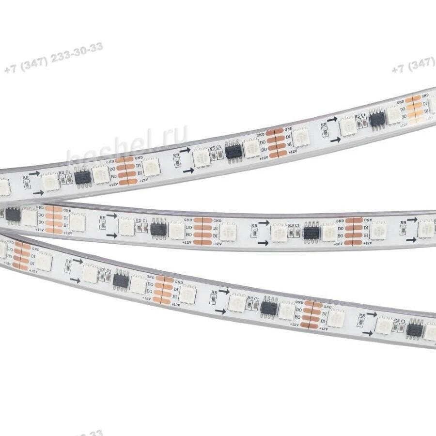 049-LR12-5060-60SMD-IP67-LUX-SPI-2818x3-RGB 12W-720Lm/m (5000х12х5мм, Светодиодная лента SPI RGB, Arlight