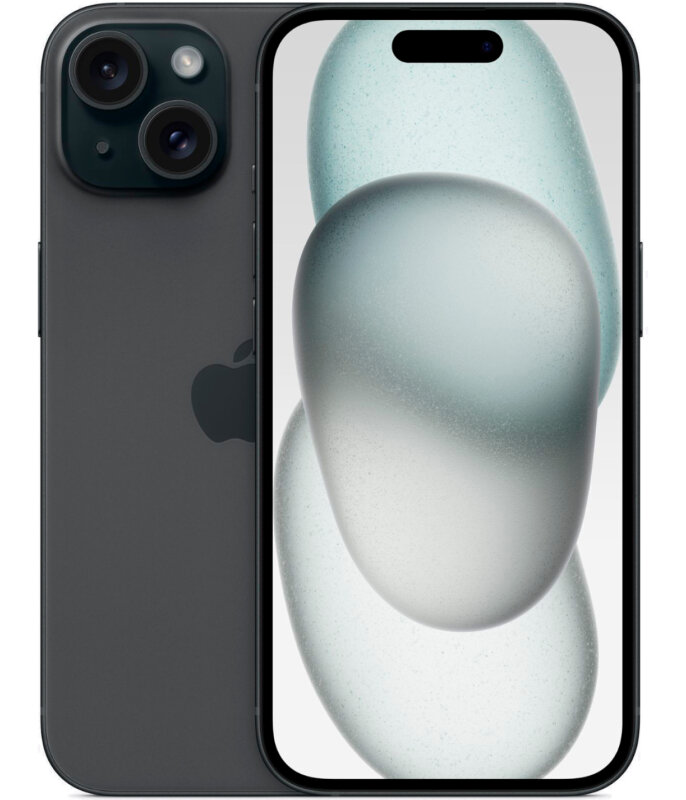 Apple Смартфон Apple iPhone 15 Plus 512GB nanoSim+eSim (Чёрный, 6 ГБ, 512 ГБ)