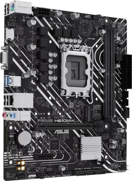 ASUS Материнская плата ASUS PRIME H610M-K ARGB LGA1700 H610 2*DDR5 VGA + HDMI 4 SATA 6 M.2 USB 3.2 USB 2.0 mATX ; 90MB1G90-M0EAY0