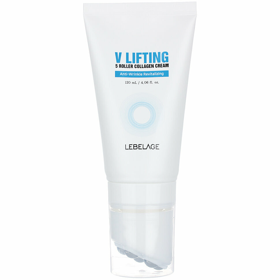 Крем-роллер для лица для придания V-линии с коллагеном Lebelage V Lifting 5 Roller Collagen Cream, 120 мл