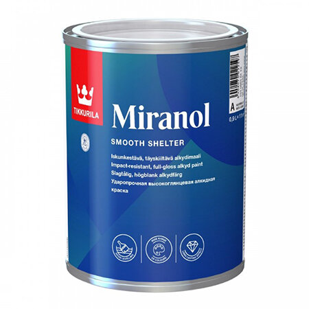 Tikkurila Miranol / Тиккурила Миранол эмаль алкидная универсальная база С 9л