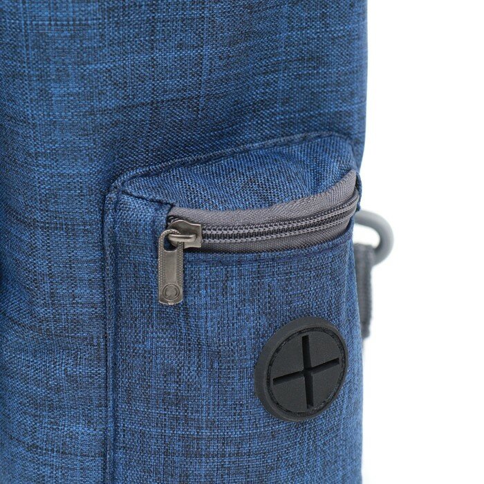 Сумка для лакомств, с карманом для пакетов, 18 х 10 х 18 см, синяя - фотография № 7