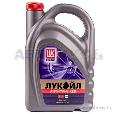 Антифриз лукойл g12 red g12 готовый -40c красный 5 кг 227391