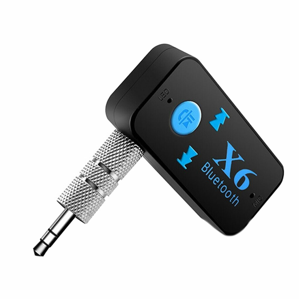 Bluetooth receiver / BT-X6/ AUX Bluetooth адаптер ресивер в машину / Bluetooth для домашнего кинотеатра / наушников / колонок / Блютуз в машину для прослушивания музыки