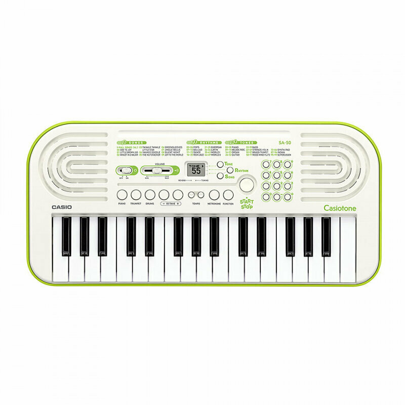 Синтезатор Casio SA-50 зеленый/белый