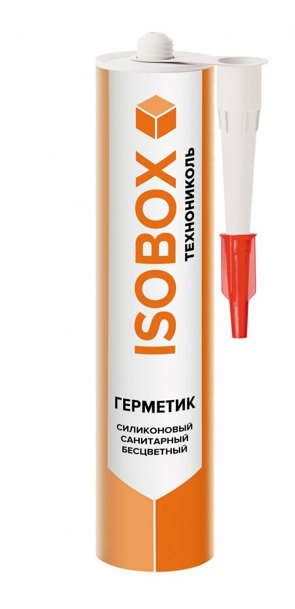 Герметик ТехноНиколь Isobox силиконовый санитарный бесцветный 260 мл