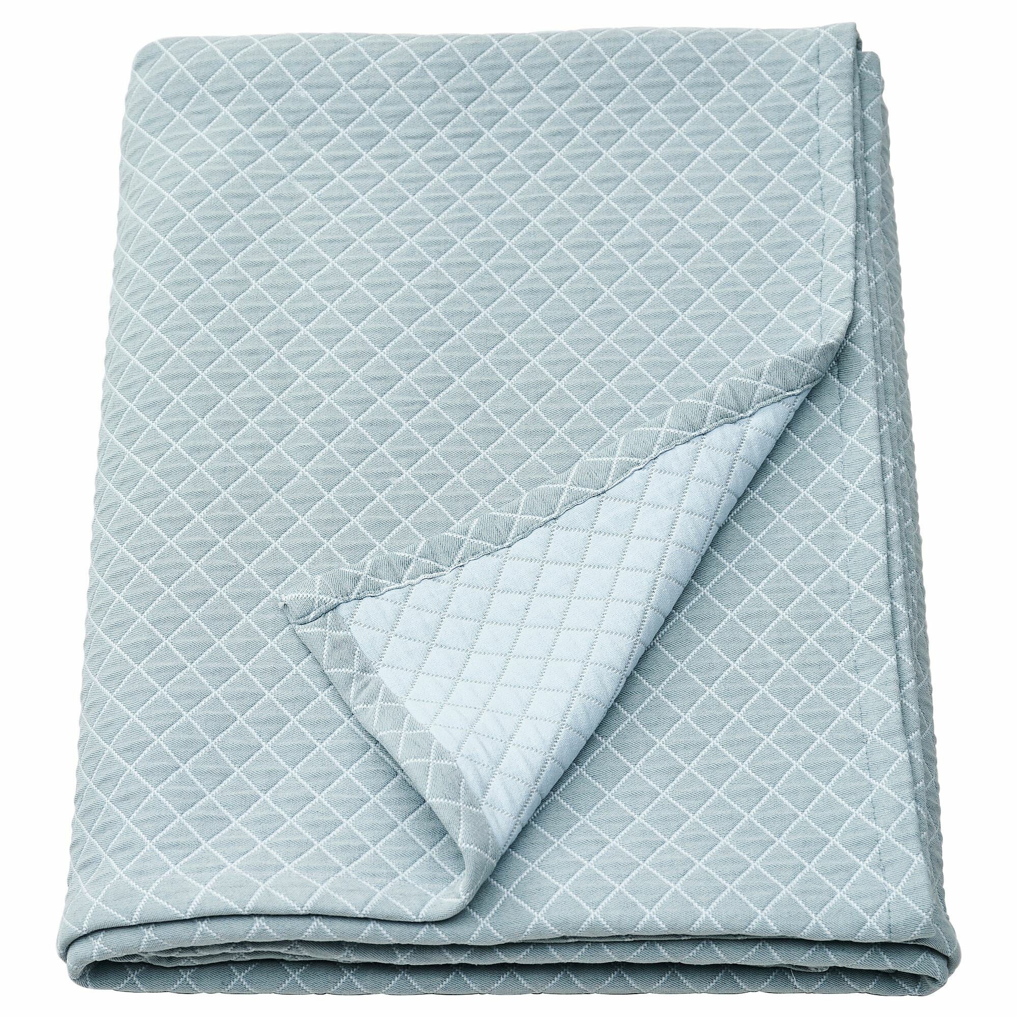 фото IKEA / икея PRAKTVIAL, практвиал, покрывало, синий, 160x250 см