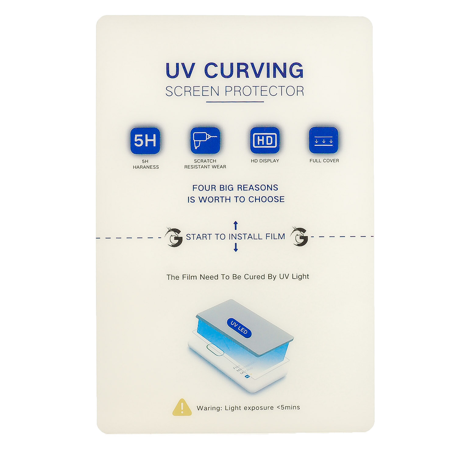 Пленка гидрогелевая UV для резки на плоттере 180x115мм 0.24мм глянец (упаковка 10шт.)