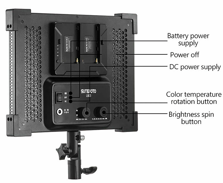 Видеосвет SuteFoto L60 Bi+Софтбокс+2Аккум+ЗУ