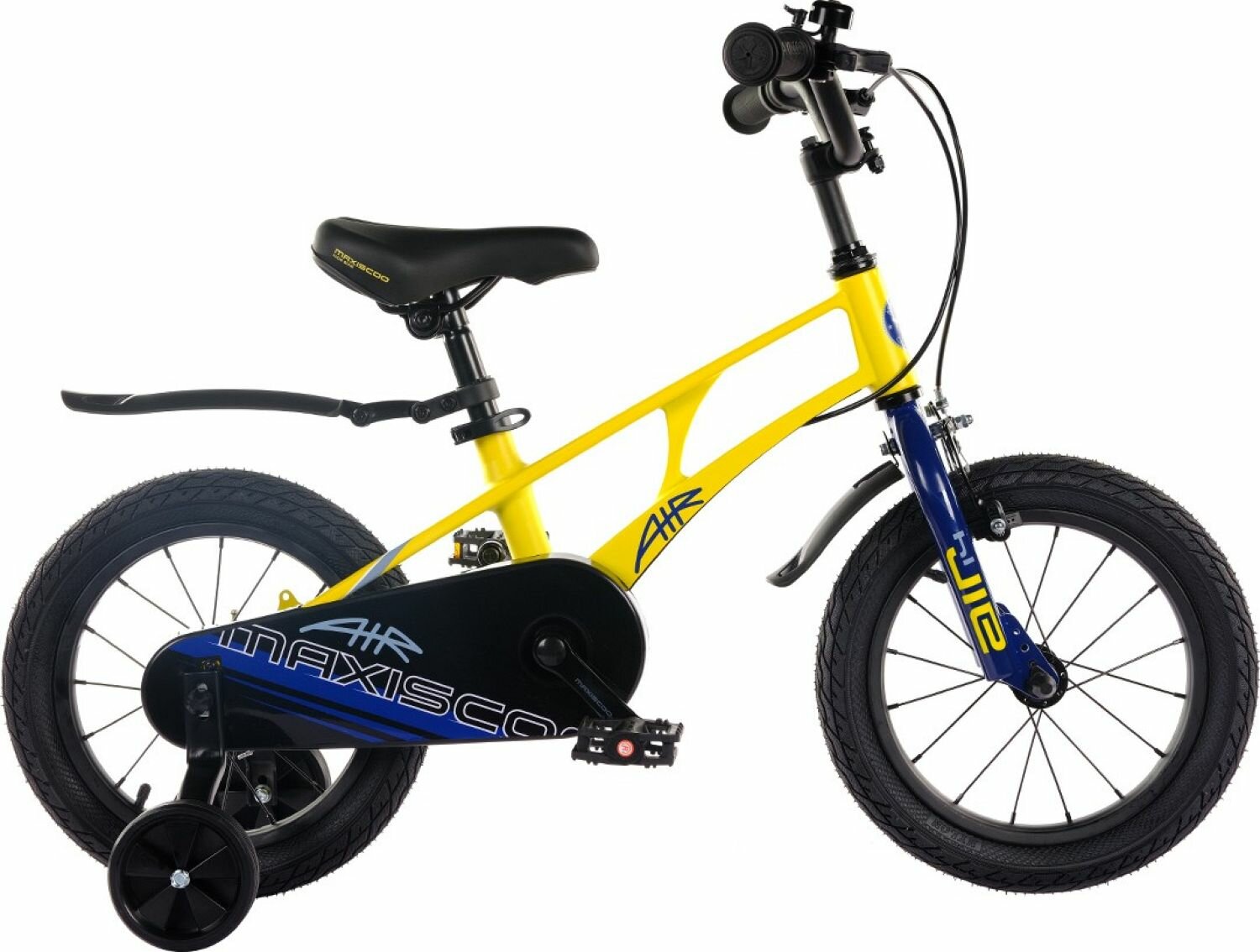 Велосипед Maxiscoo Air Стандарт 14" (2024) (Велосипед Maxiscoo AIR Стандарт 14" (2024), Желтый Матовый, MSC-A1431)