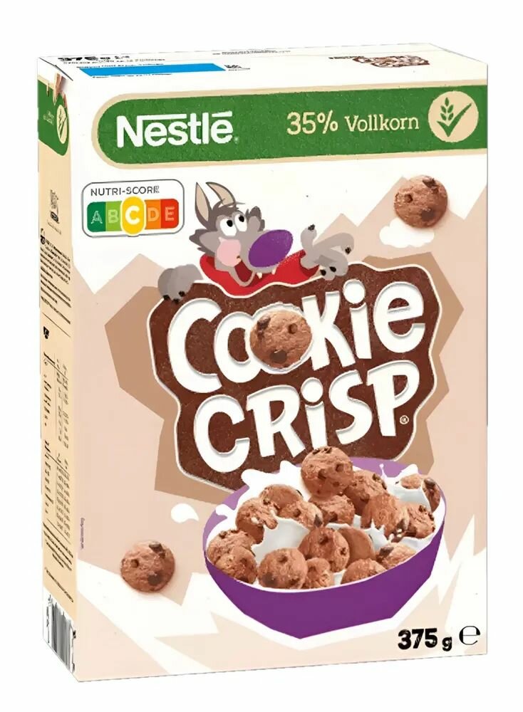 Сухой завтрак Nestle Cookies Crispy, 375гр