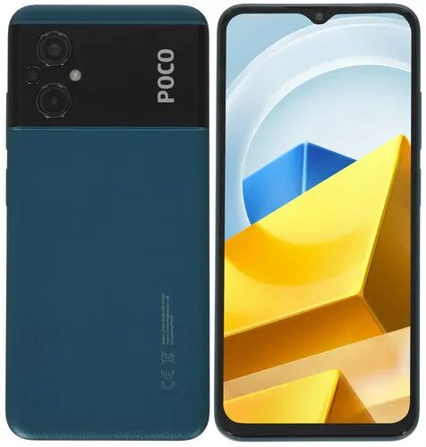 Смартфон Xiaomi POCO M5 4/128 ГБ RU, Dual nano SIM, зеленый