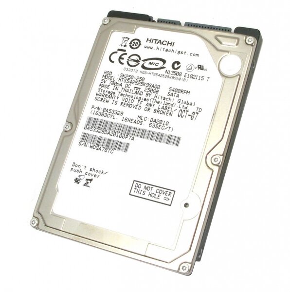 Жесткий диск Hitachi HTS542525K9SA00 250Gb 5400 SATA 25" HDD