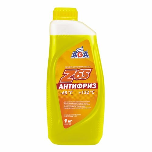 Антифриз AGA-Z65 G12++ -45С (1 кг.) желтый