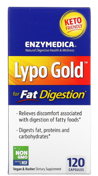 Enzymedica Lypo Gold™ (для переваривания жиров) 120 капсул (Enzymedica)