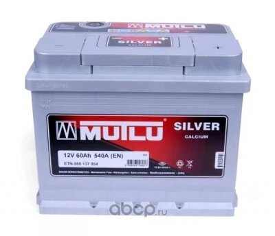 Аккумулятор MUTLU SFB 60 А/ч прямая L+ 242x175x190 EN540 А Mutlu L2.60.054. B