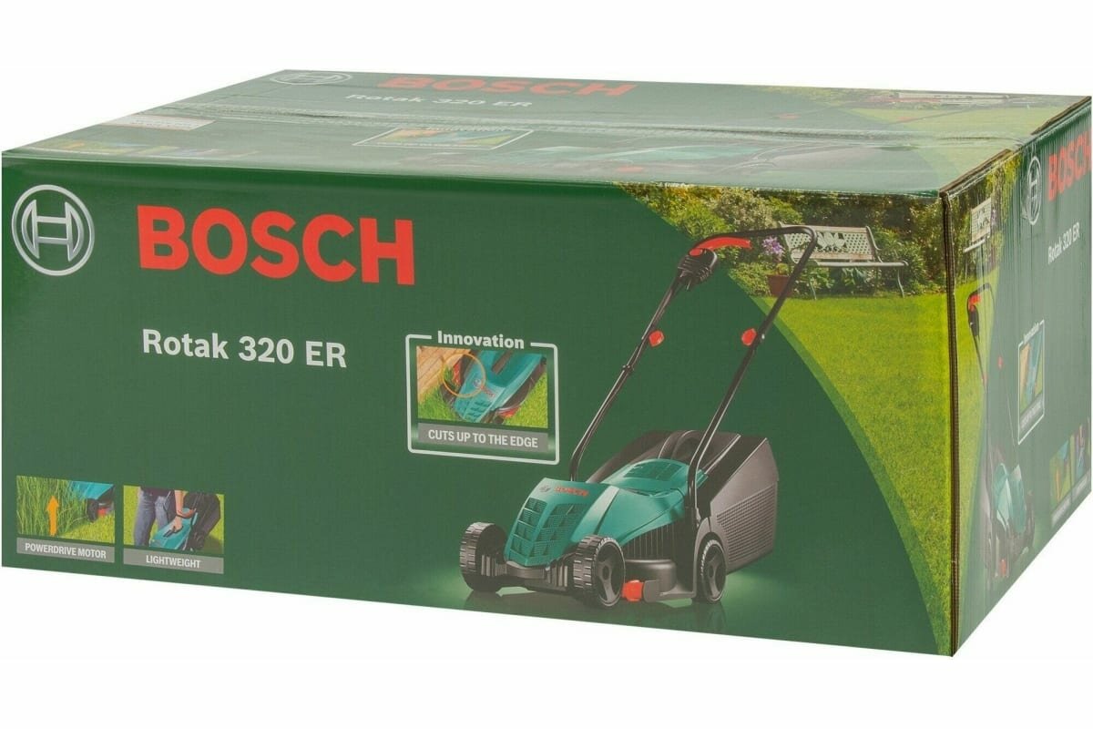 Электрическая газонокосилка Bosch Rotak 320 ER 06008A600A - фотография № 4