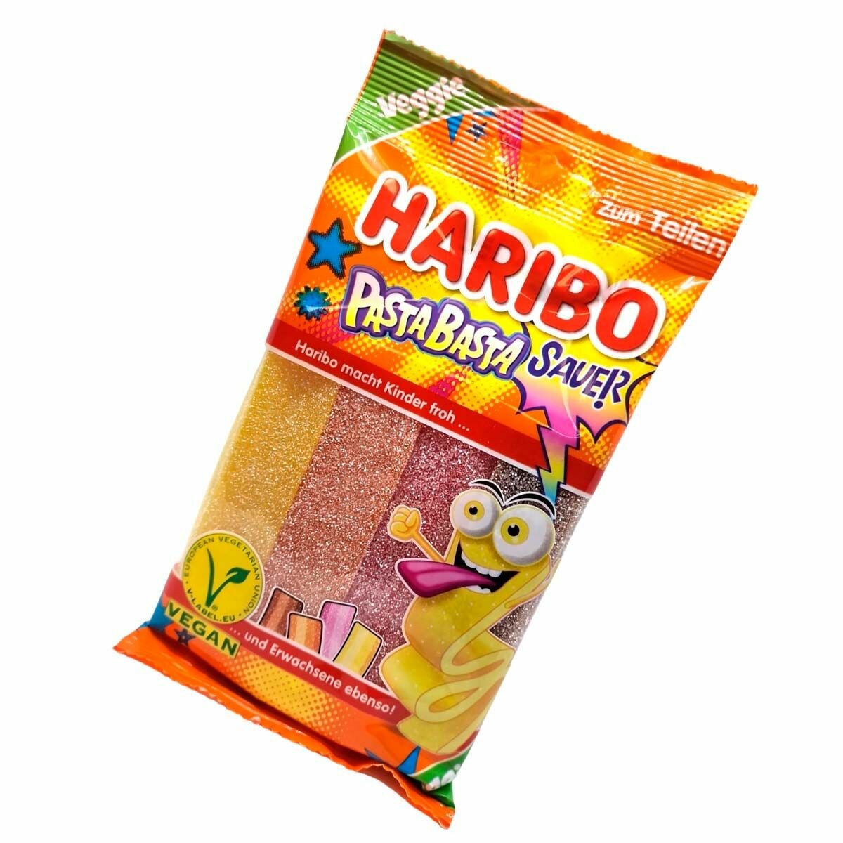 Кислый жевательный мармелад Haribo Pasta Basta Sauer (Германия), 160 г - фотография № 3