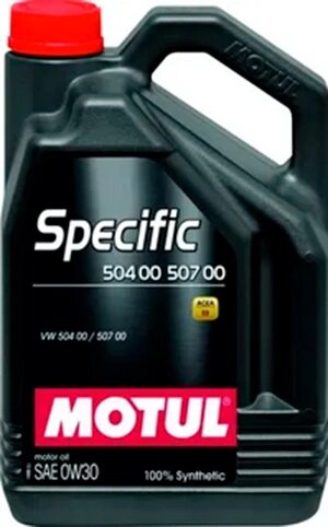 Масло моторное Motul Specific 504 00/507 00 0W-30 синтетическое 5 л MOTUL 107050