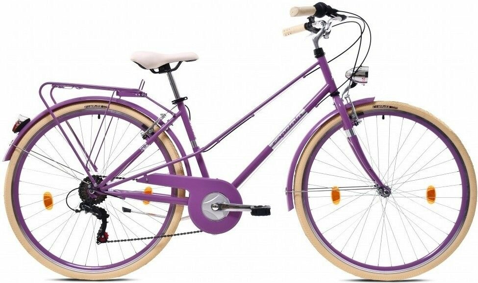 Велосипед Capriolo City Sunday (1x6) (Велосипед CAPRIOLO CITY SUNDAY (1 X 6), рама сталь 17', колёса 28' (фиолетовый), 923771-17)
