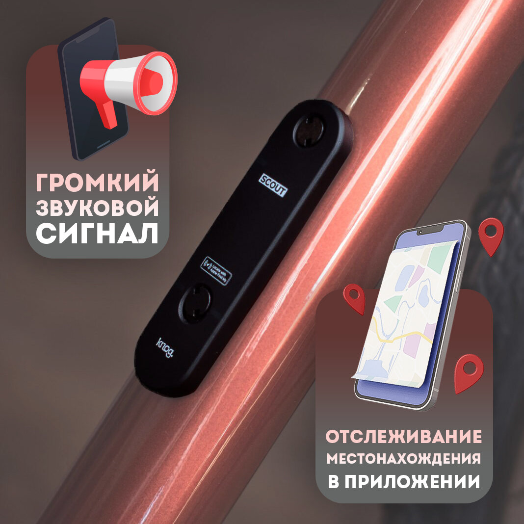 Сигнализация и трекер Knog Scout 2022 One Size