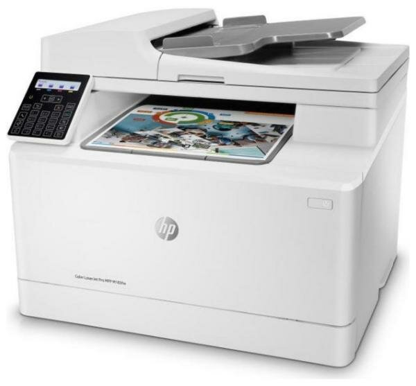 МФУ лазерный HP Color LaserJet Pro M183fw, A4, цветной, лазерный, белый [7kw56a] - фото №2