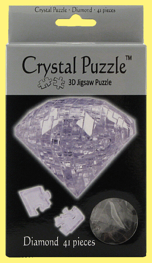 Головоломка 3D Crystal Puzzle Бриллиант цвет: прозрачный - фото №1