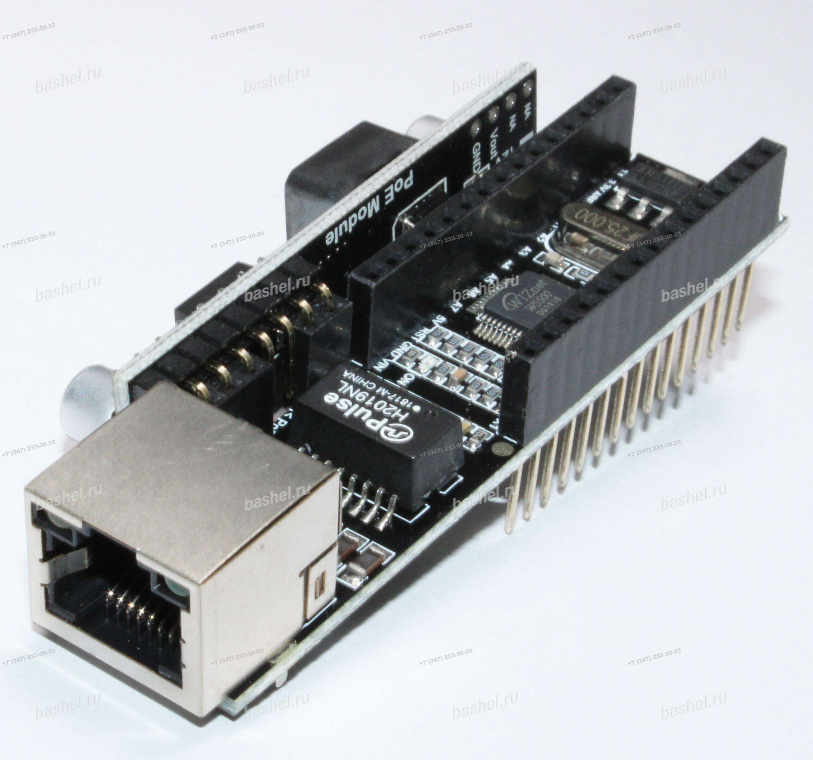 Nano V3 Ethernet Shield - W5500 (V3) with PoE, RobotDyn