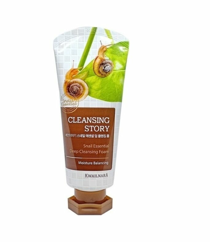 WELCOS Пенка Snail Essential Deep Cleansing Foam, 120 г, 3 шт