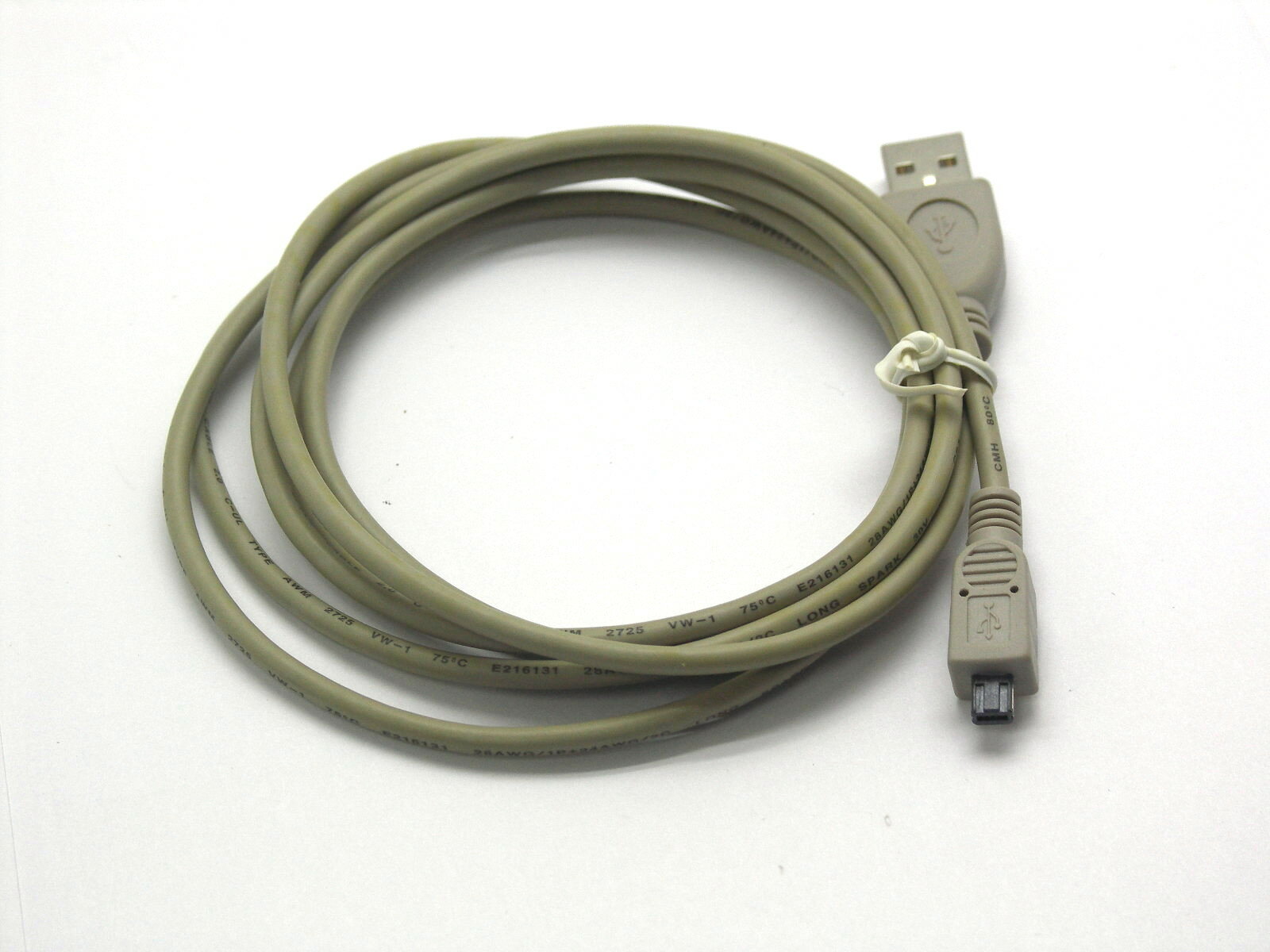 фото Кабель USB 2.0 A/miniB (4pin)1.8м Gembird/Cablexpert пластмассовый прямоугольный разъем