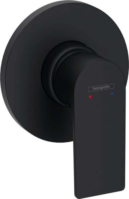 Внешняя часть смесителя для душа hansgrohe Rebris E скрытого монтажа 72659670, матовый черный - фото №1