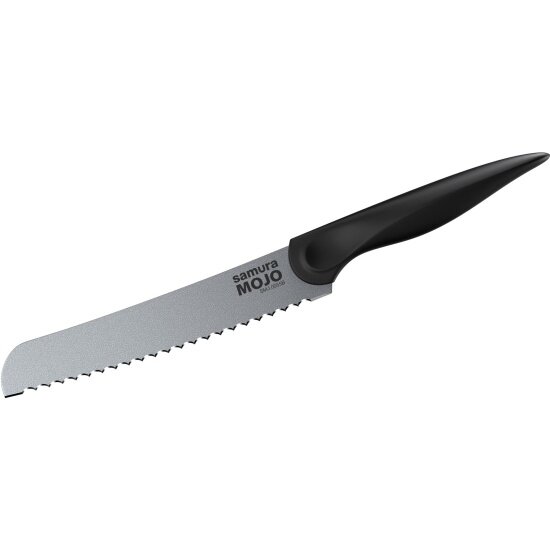 Нож кухонный для хлеба Samura MOJO 194 мм, (SMJ-0055B/K) черная рукоять