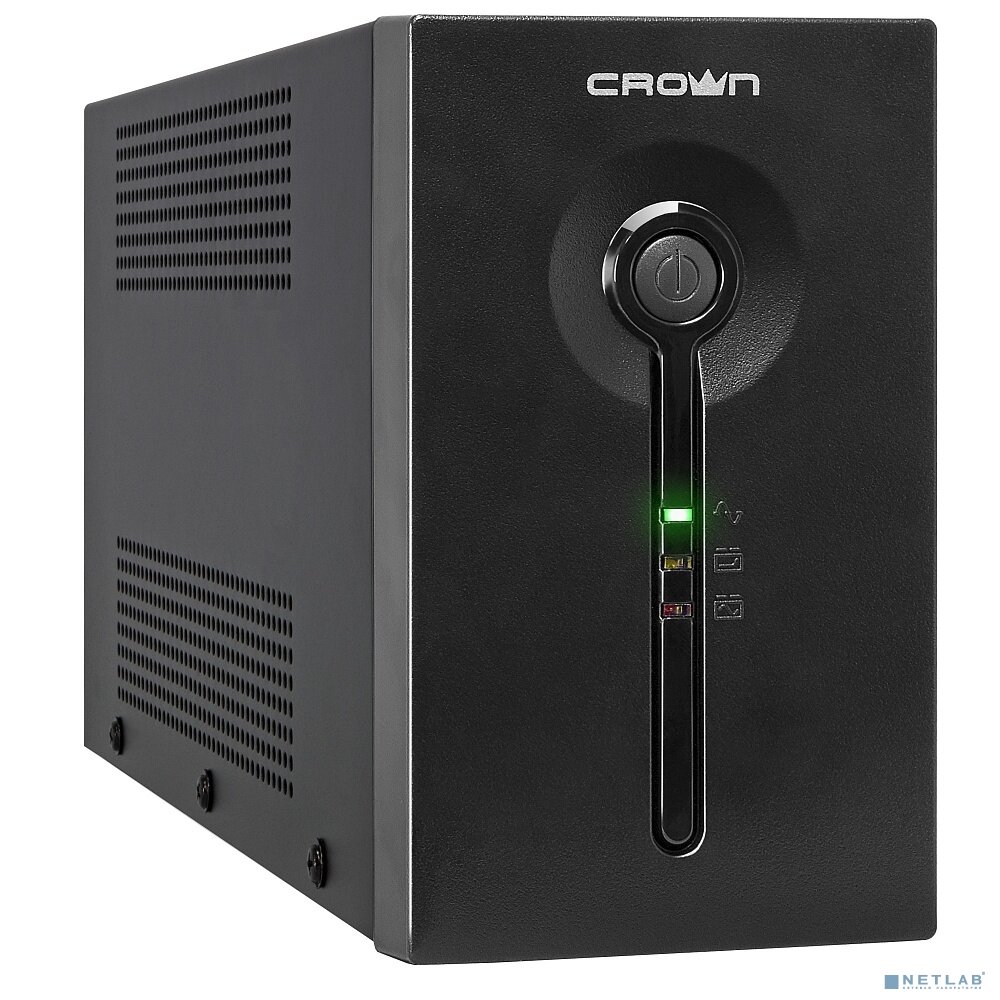 Crown ИБП CROWN ИБП CMU-SP650 EURO 650VA металл 1x12V/7AH 2*EURO+1*IEC bybass CM000001490