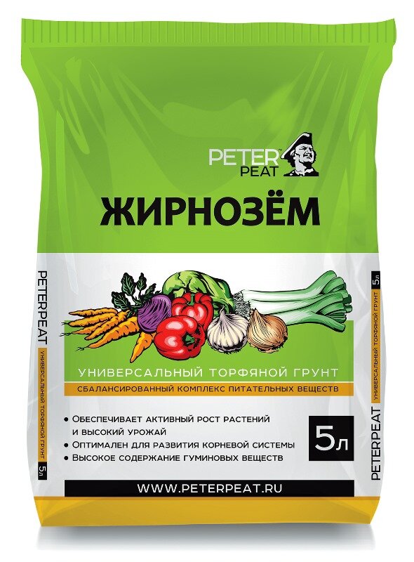 Жирнозём Peter Peat грунт универсальный 10л 38кг