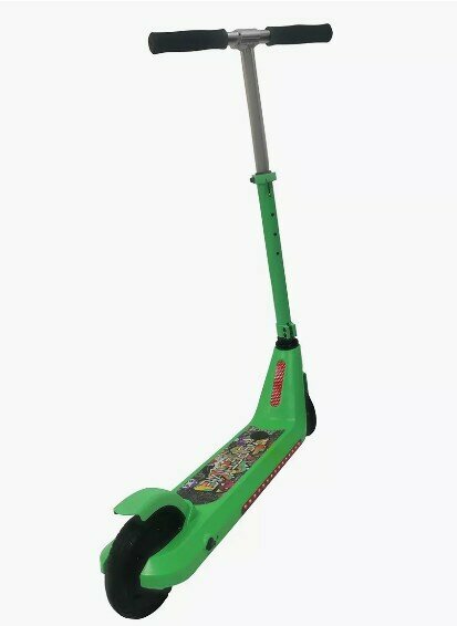 Детский электросамокат SPETIME Electric Kickscooter E8 до 50 кг, зеленый
