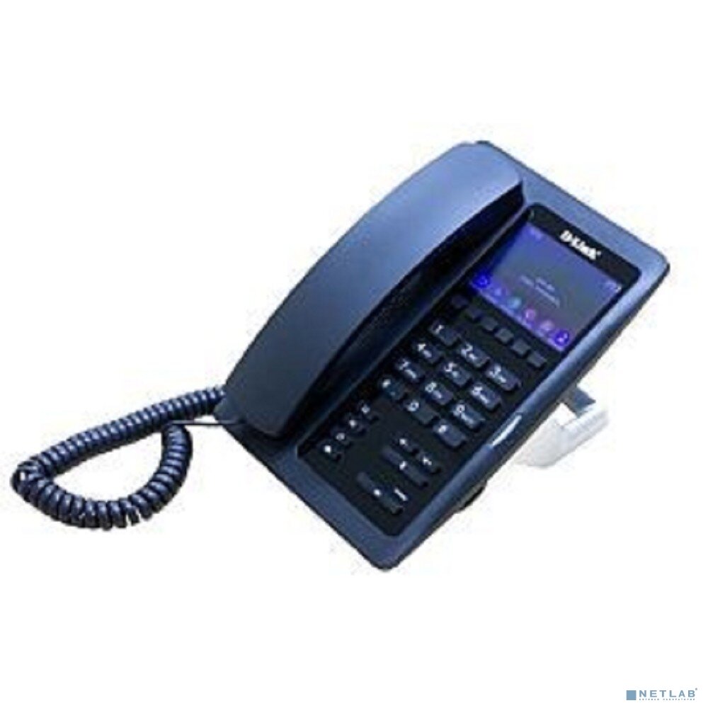 D-LINK VoIP-телефон D-Link DPH-200SE/F1A IP-телефон с цветным дисплеем 1 WAN-портом 10/100Base-TX 1 LAN-портом 10/100Base-TX и поддержкой PoE для гостиниц