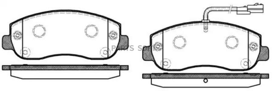REMSA 144901 Колодки тормозные передние REMSA 144901