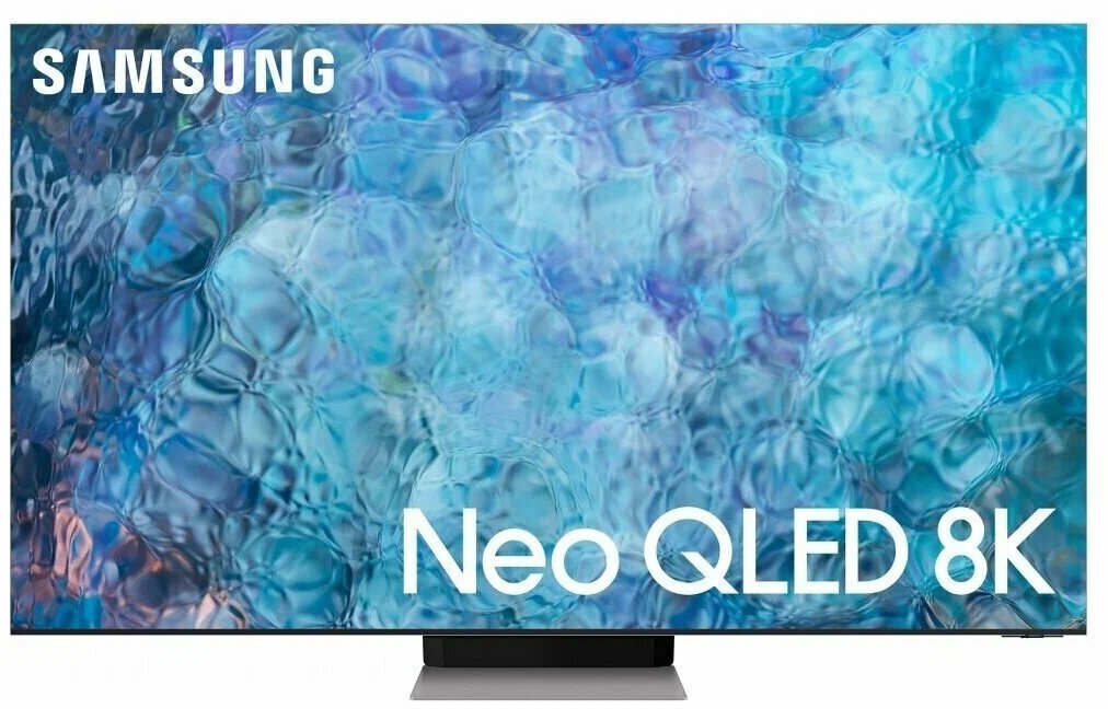 65" Телевизор Samsung QE65QN900AU 2021 QLED, HDR, LED, Neo QLED, нержавеющая сталь