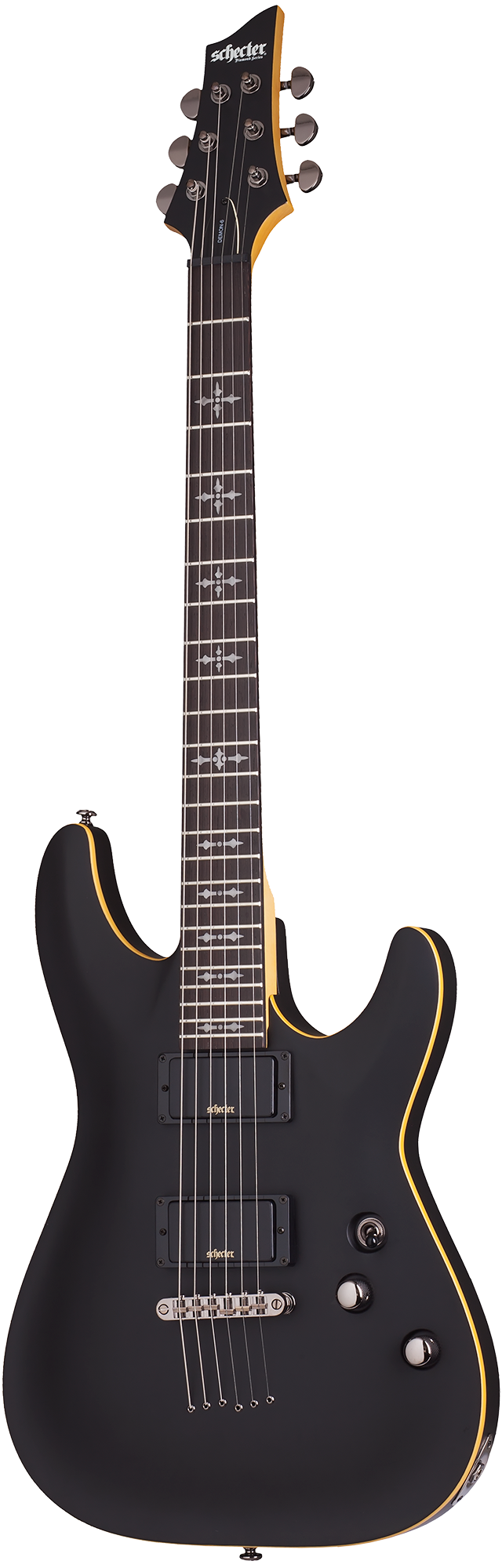 Schecter Demon-6 ABSN гитара электрическая цвет состаренный чёрный