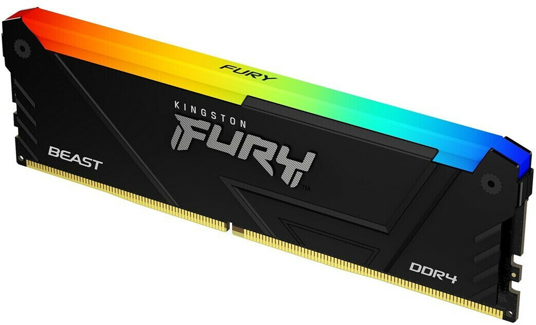 Оперативная память 8Gb DDR4 3200MHz Kingston Fury Beast RGB (KF432C16BB2A/8)