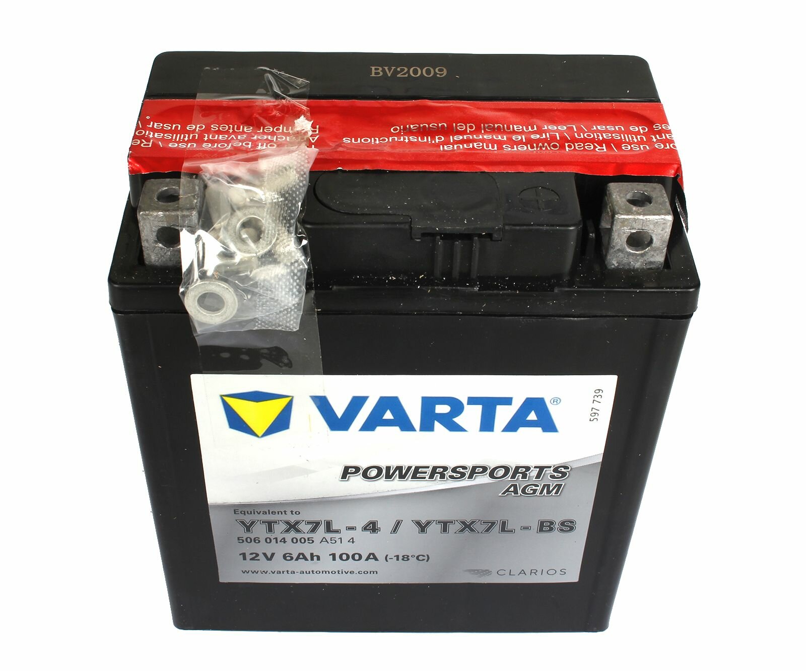Мото аккумулятор VARTA Powersports AGM 506 014 005 114x71x131