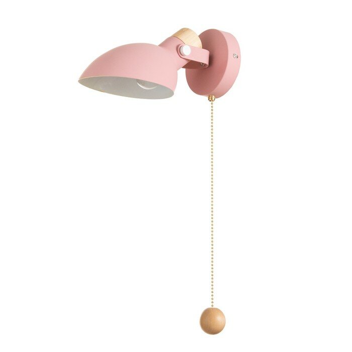 фото Бра "Адела" Е14 40Вт розовый 14х23х11 см