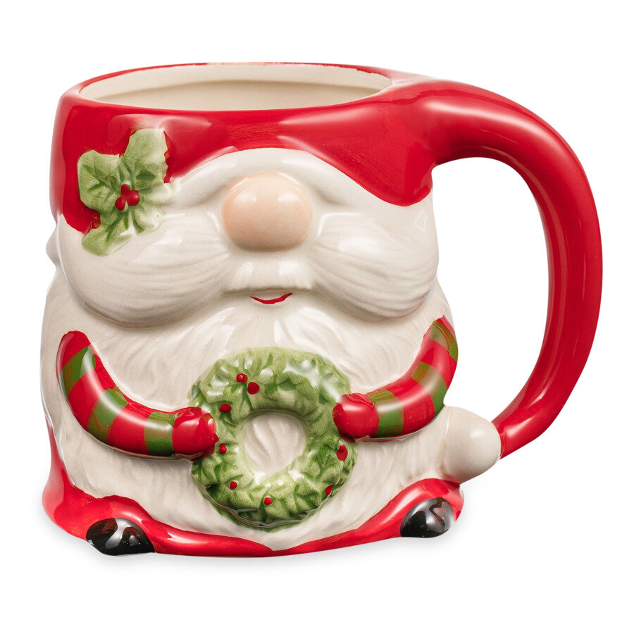 фото Кружка 3D Certified Int. Рождественские гномы с венком, керамика
