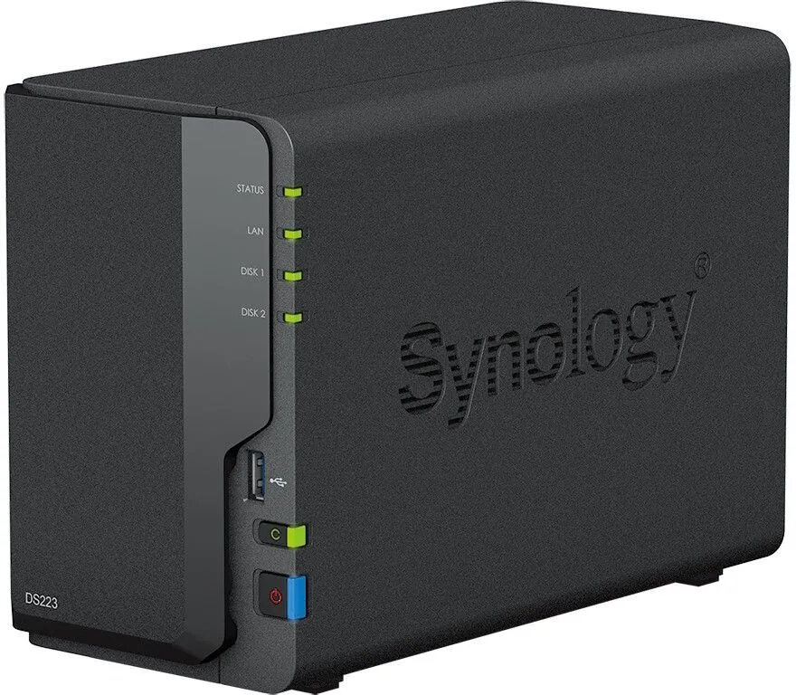 Сетевой накопитель Synology 2x3.5”/2.5" SATA, 3xUSB3.2Gen1, UTP Gigabit, без HDD - фото №5